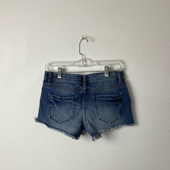 Free People Blue Denim Jean Shorts - Picture 4 of 11